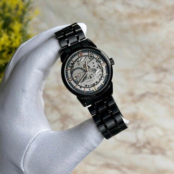Analog Automatic Top Quality Collection With High Quality Strap Best Finishing Body & Case  - Black
