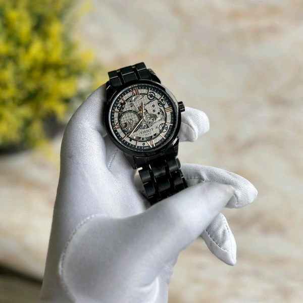 Analog Automatic Top Quality Collection With High Quality Strap Best Finishing Body & Case  - Black