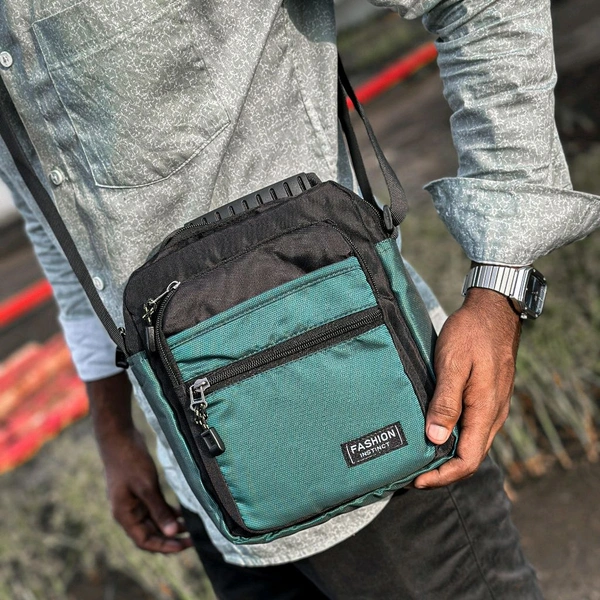 Ultra Sporty Messenger Sling Bag For Multipurpose Use | New Men's Leisure Crossbody Bag Multi functional Outdoor Shoulder Bag Waist Bag Fashion Small Body Bag Wearing Belt Hanging Bag - SRT1