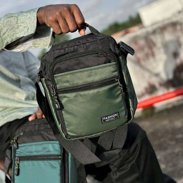 Ultra Sporty Messenger Sling Bag For Multipurpose Use | New Men's Leisure Crossbody Bag Multi functional Outdoor Shoulder Bag Waist Bag Fashion Small Body Bag Wearing Belt Hanging Bag - SRT2