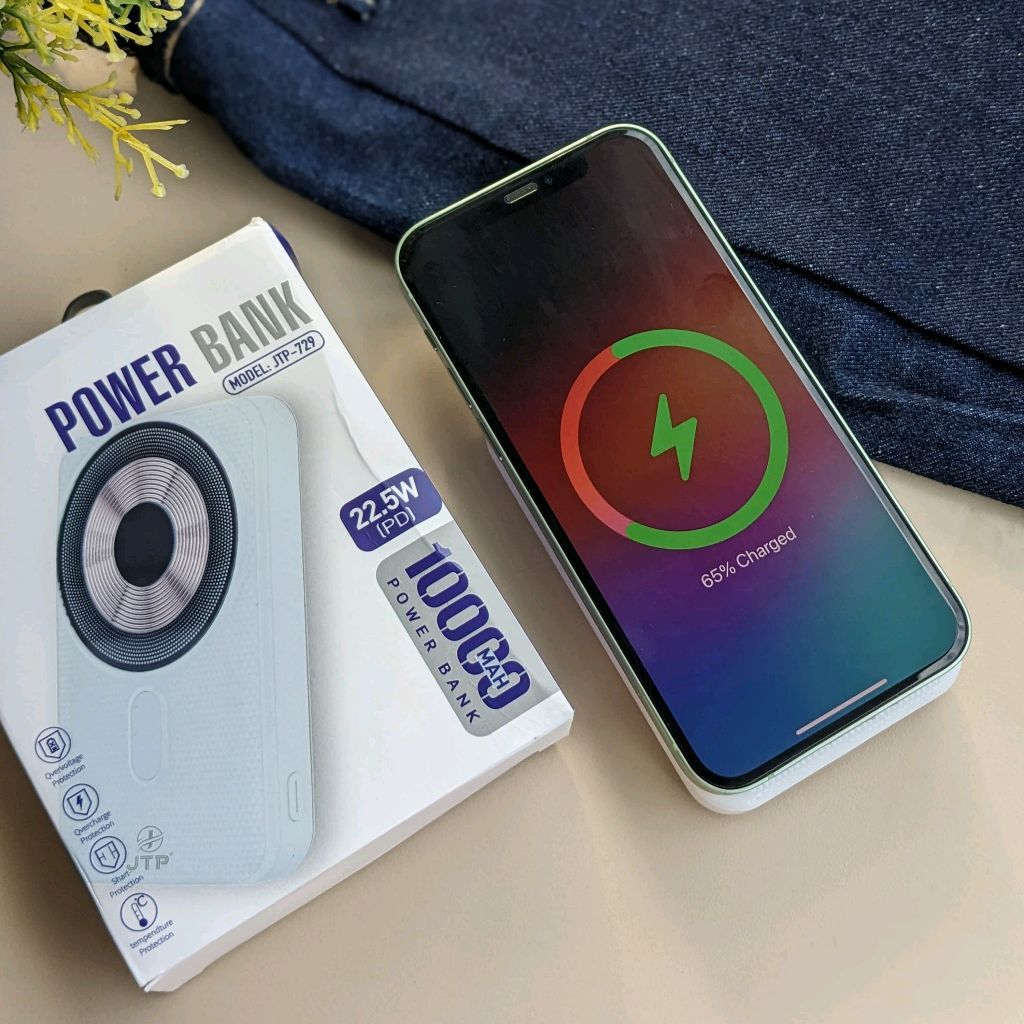 スマホアクセサリー Wireless Powerbank 10,000mAh 10000mAh Smart LCD Display Power Bank Magnetic Battery