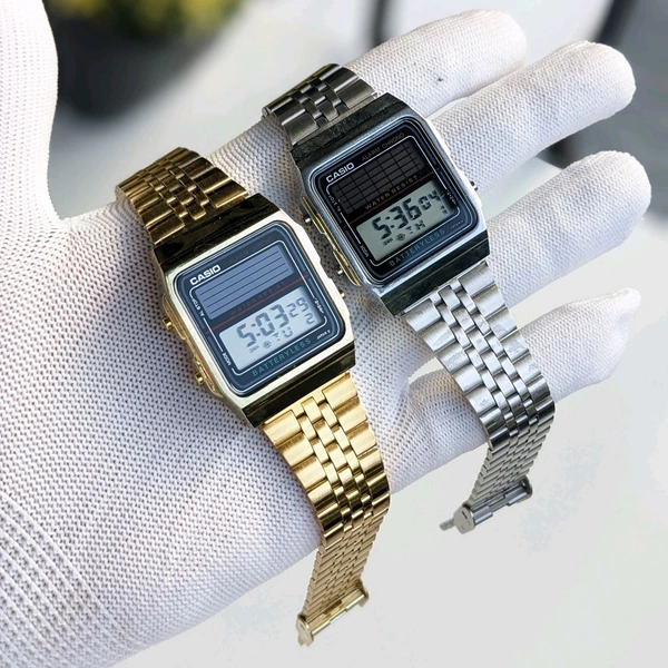 Digital Most Demanded Trending Digital Watch With High Quality Strap Best finishing Body & Case - Silver