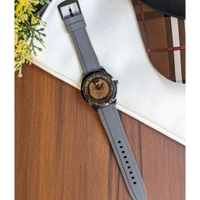 WooTime Analog Quartz Movement Collection With High Quality Strap Best Finishing Body & Case - Black