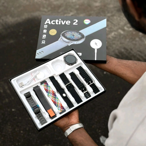 First Time In India, Active 2 Amoled Combo Set, 7 High Quality Straps, Wireless Charging Support 