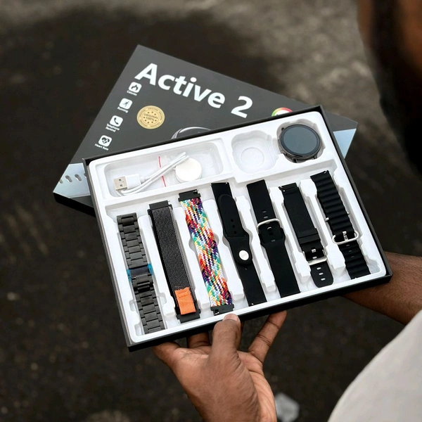 First Time In India, Active 2 Amoled Combo Set, 7 High Quality Straps, Wireless Charging Support 