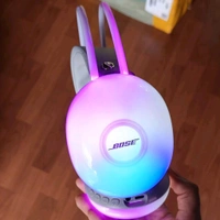 Bluetooth 500 Wired Headphones | RGB Headphones with 360° Mic - Gray