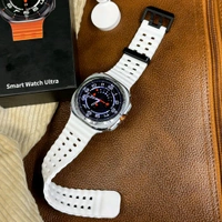 JS Watch 7 Ultra Amoled Display 47mm IP68 Waterproof Bluetooth Call Compass Wireless Charger Smart Watch - White