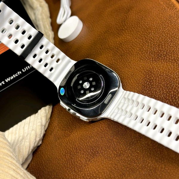 JS Watch 7 Ultra Amoled Display 47mm IP68 Waterproof Bluetooth Call Compass Wireless Charger Smart Watch - White