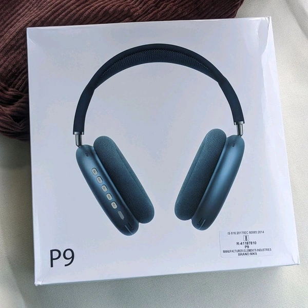 P9 Wireless Budget Best Quality Headphone With Mic | Best Sound And Mic Quality  - Blue