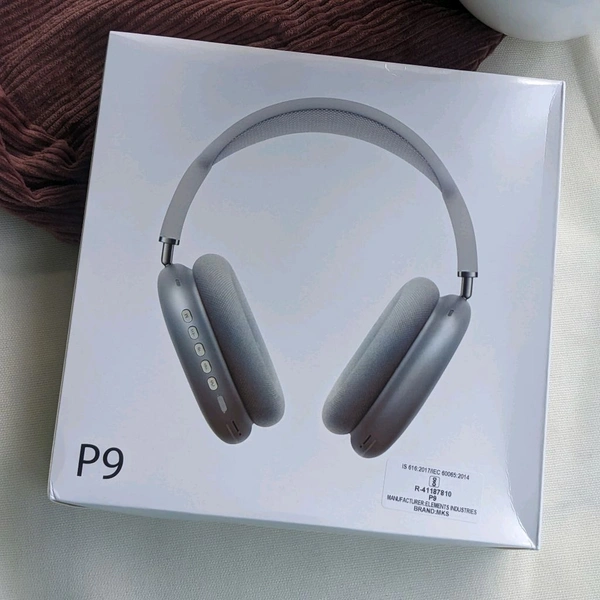 P9 Wireless Budget Best Quality Headphone With Mic | Best Sound And Mic Quality  - Gray