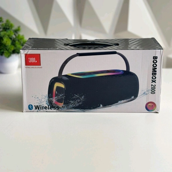 Boombox Wireless Bluetooth Speaker With Rbg Light | Powerful Sound Quality With Heavy Bass | Lights Sync With Music - STB2