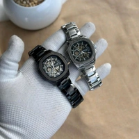 Analog Automatic Top Quality Collection With High Quality Strap Best Finishing Body & Case  - Black