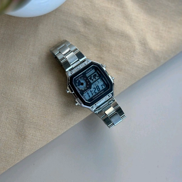 Most Demanded Digital Illuminator Top Quality Watch With High Quality Strap Best Finishing Body & Case  - Black