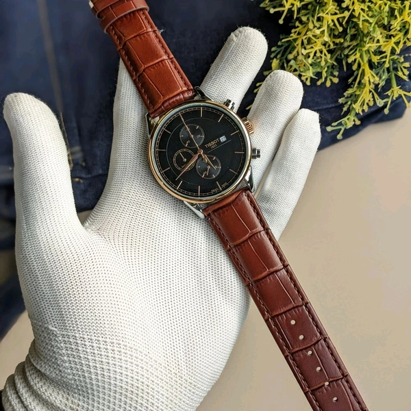 Analog 1853 Chronograph Top Quality Collection With Analog Brand Print Easy Operated Lock - SRT1