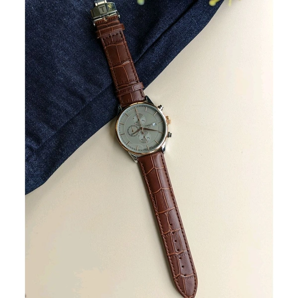 Analog 1853 Chronograph Top Quality Collection With Analog Brand Print Easy Operated Lock - SRT2