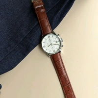 Analog 1853 Chronograph Top Quality Collection With Analog Brand Print Easy Operated Lock - SRT3