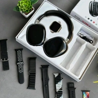 Most Awaited Budget Combo | Air Max Headphone, Series 8 Ultra Smartwatch With 7 Awesome Quality Straps
