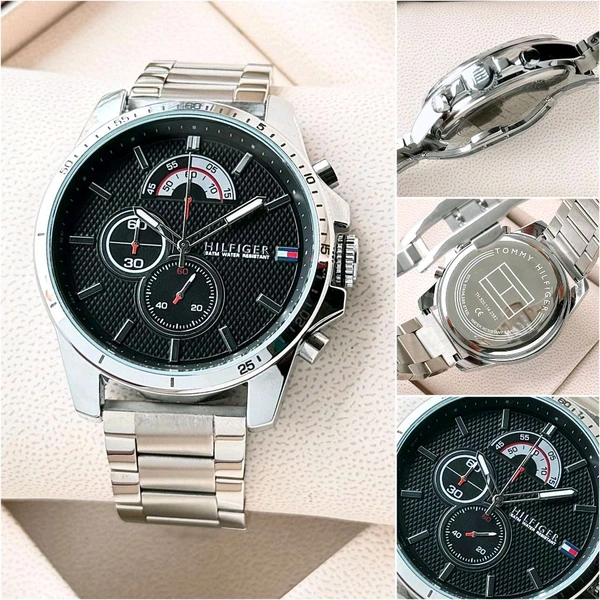 Analog Decker Modern Quartz Chronograph Engine Collection For Men