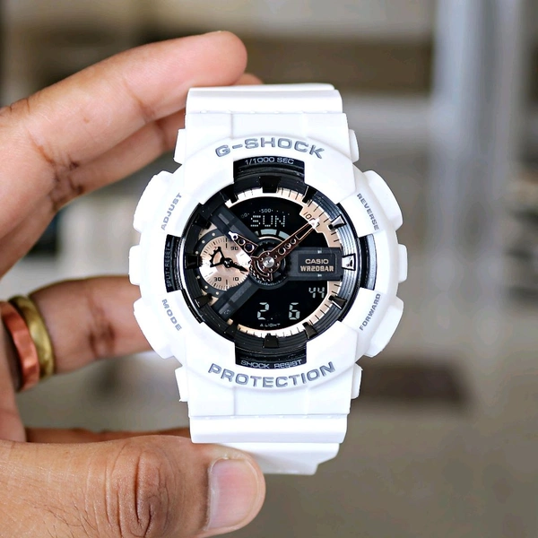 Analog And Digital GA-110RG-7A Automatic Hand Shift Led Light With Selectable Illumination Duration Collection