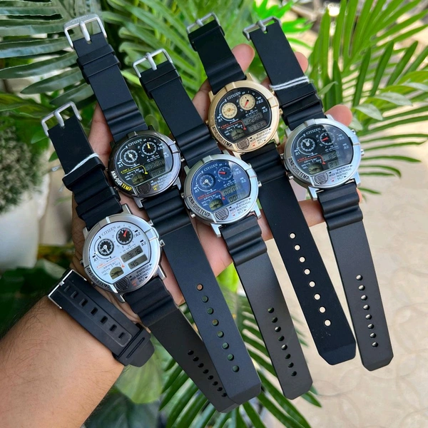 Analog X Beams Retro Ana-digi Temp High Quality Battery Operated Machinery Watch Collection  - SRC1