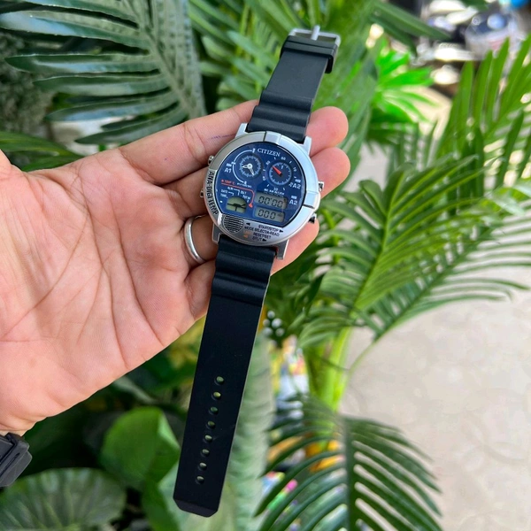 Analog X Beams Retro Ana-digi Temp High Quality Battery Operated Machinery Watch Collection - SRC4