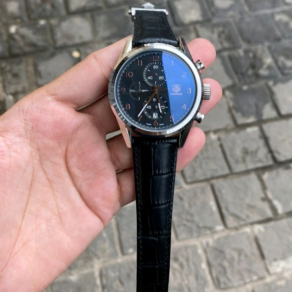 Analog Carrera Calibre 1887 High Quality 100% Original Stop watch Chronograph Machinery Watcy For Men - ART2