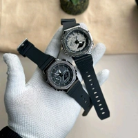 Most Demanded Analog And Digital Gm2100 Top Quality With Metal Body | AutoLight, World time And Day Chronograph Working  - Black