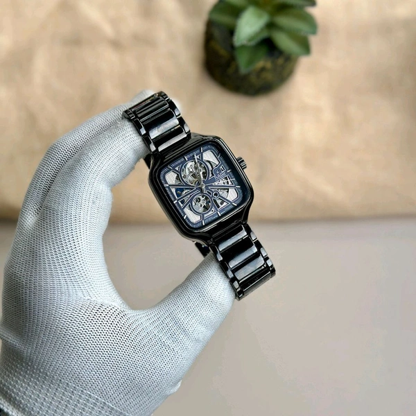 Analog Automatic Top Quality Collection With High Quality Strap Best Finishing Body & Case  - Black