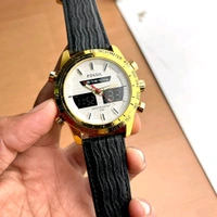 ANALOG AND DIGITAL BEST QUALITY QUARTZ MOVEMENT WATCH FOR MEN - Black