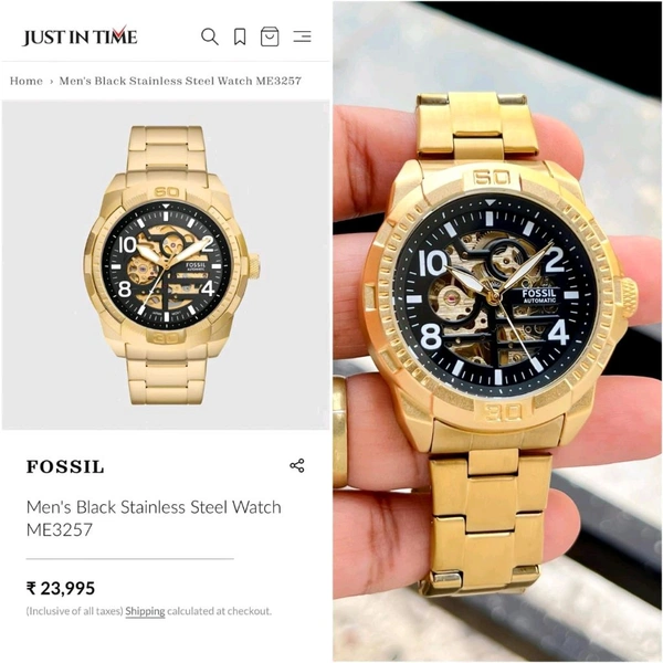 Analog Bronson Me3257 Guaranteed Top End Quality Automatic Watch
