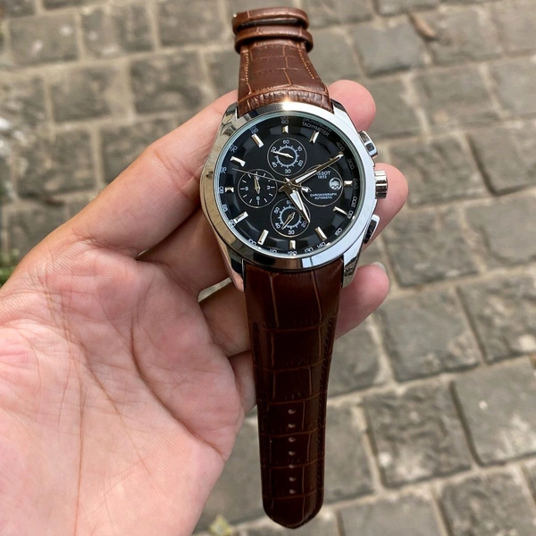 Analog 1853 Chronograph Top Quality Collection With Analog Brand Print Easy Operated Lock - SRH1