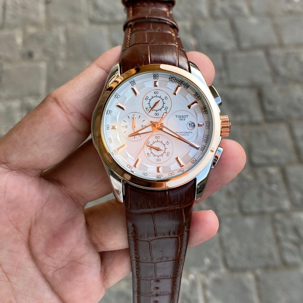 Analog 1853 Chronograph Top Quality Collection With Analog Brand Print Easy Operated Lock - SRH4