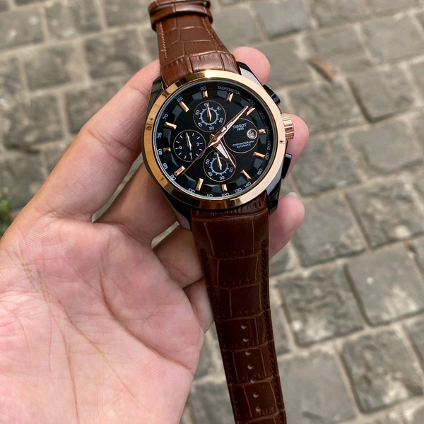 Analog 1853 Chronograph Top Quality Collection With Analog Brand Print Easy Operated Lock - SRH5