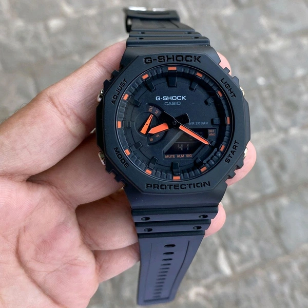 Most Demanded Analog And Digital GA2100 Top Quality Collection AutoLight, World time And Day Chronograph Working - SRB1