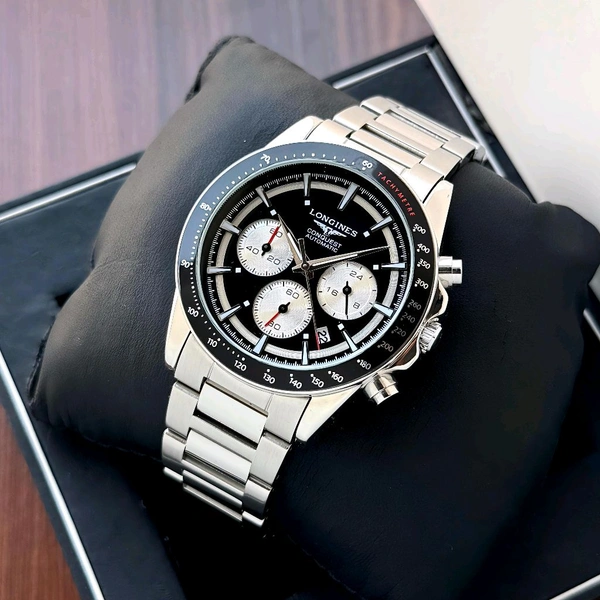 Analog Conquest Chronograph Reliable Quartz Chronograph Machinery