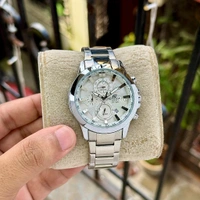 Analog EFR 303 World Map ⁠Powerful Hi-End Quartz Chronograph Machinery Watch For Men