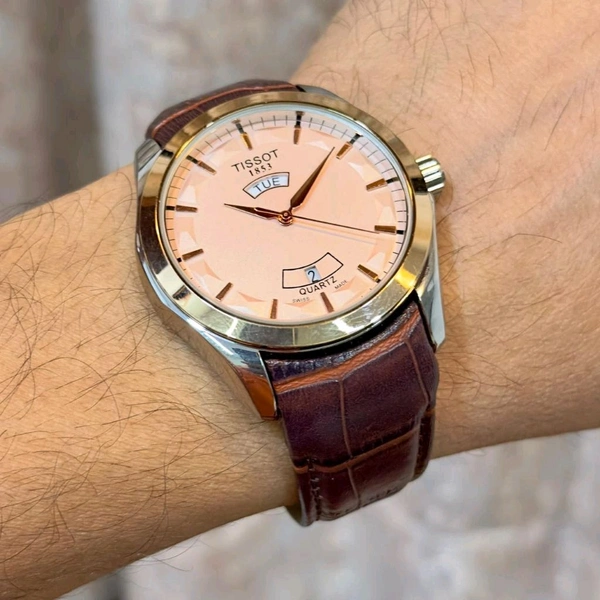 Analog Day & Date ⁠Original Quartz Battery Operated Machinery Watch