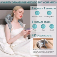 Clefairy Massagers for Neck and Shoulder with Heat, Neck Massager, Shiatsu Neck and Back Massager with Heat Electric Shoulder Massagers, Deep 5D Kneading Simulated Manual Massage
