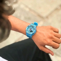 Analog And Digital Manga Edition Classic Top Quality Watch | Day Chronograph, AutoLight, World Time with Automatic Reset - SRG2
