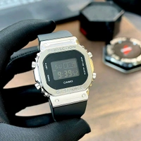 Digital G-Steel GM-5600 Black Digital Dial Black Resin Strap Unisex Watch With Free Original Tin Box Packing 