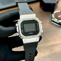 Digital G-Steel GM-5600 Black Digital Dial Black Resin Strap Unisex Watch With Free Original Tin Box Packing 