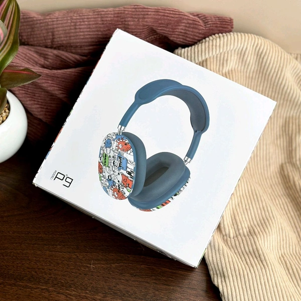 P9 Air Max Bluetooth Heaphones Wireless Headsets Gaming Gift Earphones Stereo HiFi Bass Headphones - SRH4