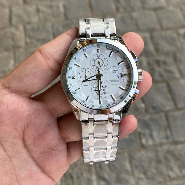 Analog 1853 Chronograph Top Quality Collection With Analog Brand Print Easy Operated Lock - SRT1