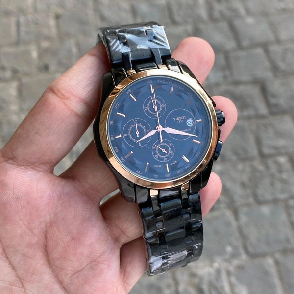 Analog 1853 Chronograph Top Quality Collection With Analog Brand Print Easy Operated Lock - SRT5