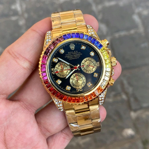 Analog Exclusives Heavy Quality Stop Watch Chronograph Machinery Watch 