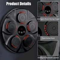 Music Boxing Machine, Smart Music Boxing Machine Home Wall Mount USB Charging Boxing Equipment Trainer for Kids Adults, Boxing Training Punching Machine for Home