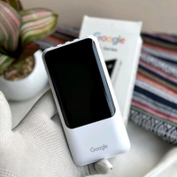 10000mAh Powerbank With 4 Build In Cables | Lithium Polymer Power Bank | Plastic Casing, Lightweight | Extra Ports | For Mobile, Earbuds, Smartwatch, Speaker, Tablet