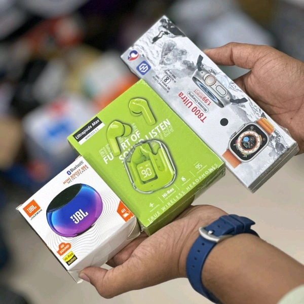 Most Awaited Budget Combo | T800 Ultra Smartwatch, Budget Ultrapods And Portable Bluetooth Speaker