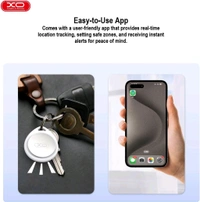 XO LP01 Smart Wireless Anti-Lost Device - Locator with Voice for Wallet, Car, Kids & Key Finder - Multi-Purpose Tag for Children, Cars & Personal Items finder (ANDROID)
