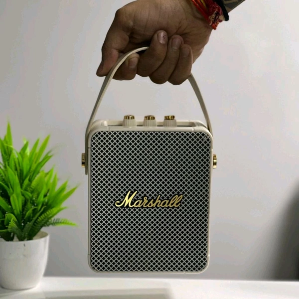 New Emberton 1:1 High End Quality Bluetooth Speaker | HD Code Range Upto 10MTRS | Dolby Sound Enhance Engine + LossLess Audio Connect  - White